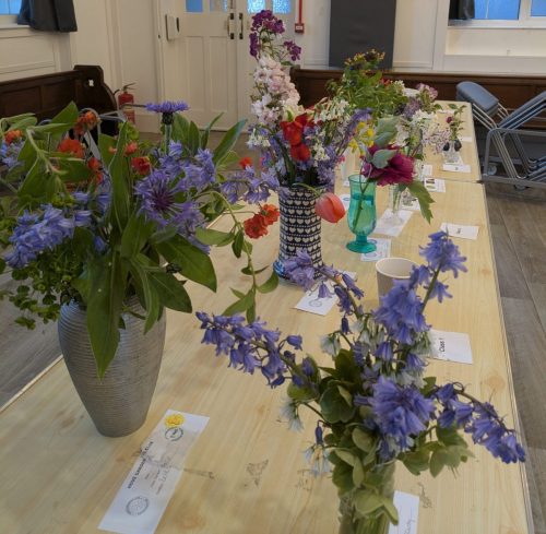 April floral exhibit competition entries