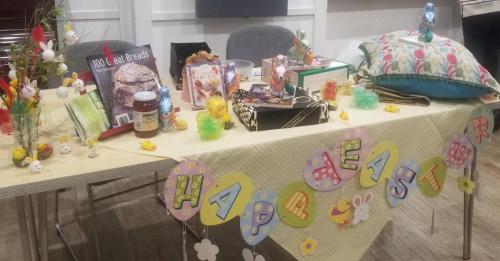 Easter raffle table by Leila P