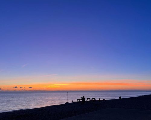 New Year's Eve on Brighton beach by Jacky H