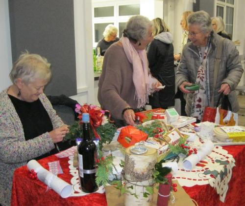 Raffle prize table