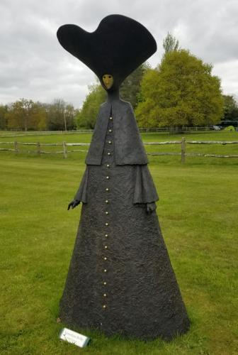 Venetian Belle sculpture at Pashley Manor by Leila P