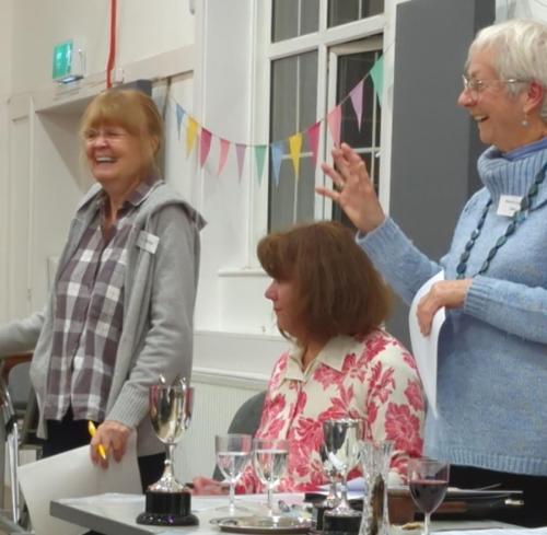 Marilyn, Caroline and Marion at the AGM
